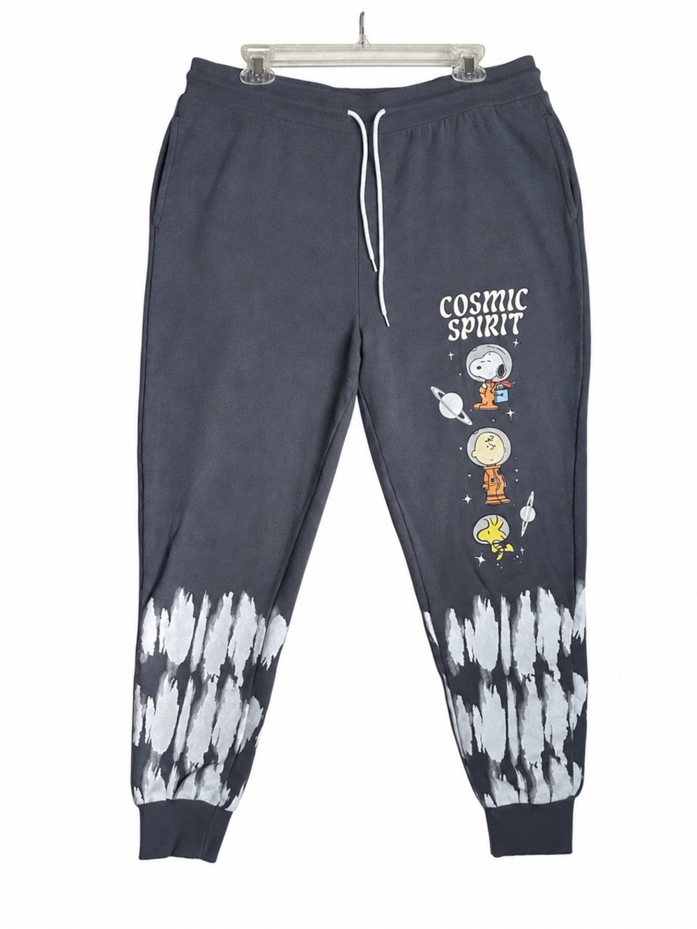 Peanuts Snoopy Cosmic Spirit Jogger Sweatpants Slate Grey XXL Unisex CottonBlend